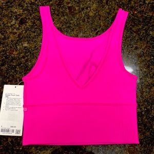 Sz 4 Lululemon Power Pivot Tank *Rib in Pink NWT